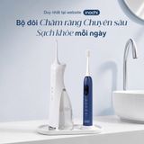 Combo Chăm Răng Sáng Khỏe: Máy tăm nước không dây Okina và Bàn chải điện Okina Lite Xanh - 1