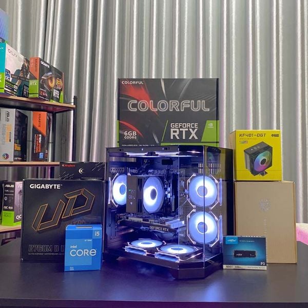 Core i3 12100F/RTX 3050 6GB/RAM 16GB/NVME 256GB/MSI PRO H610M-E