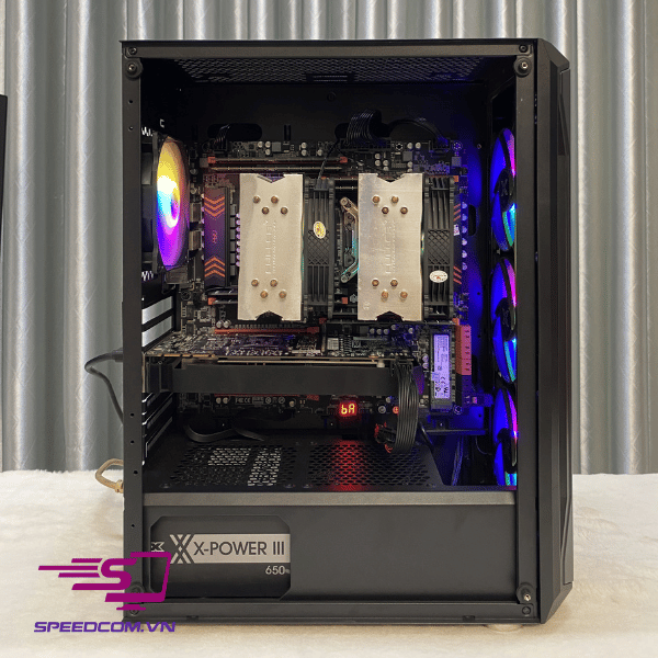 Dual XEON Intel E5-2686v4/RAM 64GB/GTX 1080 8GB/SSD 256GB/Huananzhi X99 – F8D