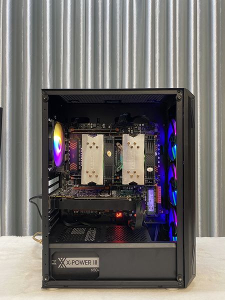 Dual XEON Intel E5-2696v3/RAM 64GB/GTX 1080 8GB/SSD 256GB/Huananzhi X99 – F8D