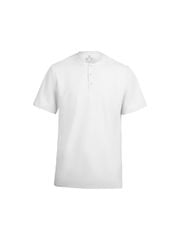 MAT03 - THREE BUTTON HENLY NECKLINE UNIFORM TOP