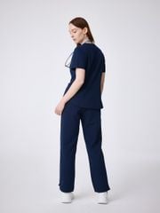 WAT02 - ZIP POCKET V-NECK UNIFORM TOP