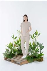 WA09 | ĐỒNG PHỤC WORKWEAR NỮ ÁO LUNA NOTCH TOP & STRAIGHT TECH PANTS