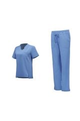 WA03 | ĐỒNG PHỤC WORKWEAR NỮ CHEST POCKET V-NECK TOP & POCKET PANTS