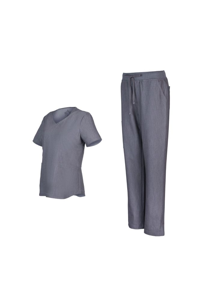 WA02 | ĐỒNG PHỤC WORKWEAR NỮ ZIP POCKET V-NECK & BASIC POCKET UNIFORM PANTS