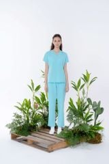 WA09 | ĐỒNG PHỤC WORKWEAR NỮ ÁO LUNA NOTCH TOP & STRAIGHT TECH PANTS