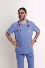 MAT02 - THREE POCKET V-NECK UNIFORM TOP