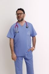 MAT02 - THREE POCKET V-NECK UNIFORM TOP