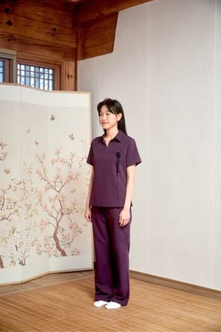 WAT07 & WAP06 | ĐỒNG PHỤC WORKWEAR NỮ MODISH COLLAR UNIFORM TOP - COMFY FLOW UNIFORM PANT