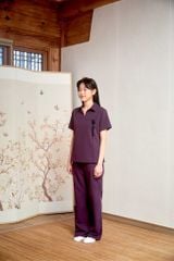 WAT07 & WAP06 | ĐỒNG PHỤC WORKWEAR NỮ MODISH COLLAR UNIFORM TOP - COMFY FLOW UNIFORM PANT
