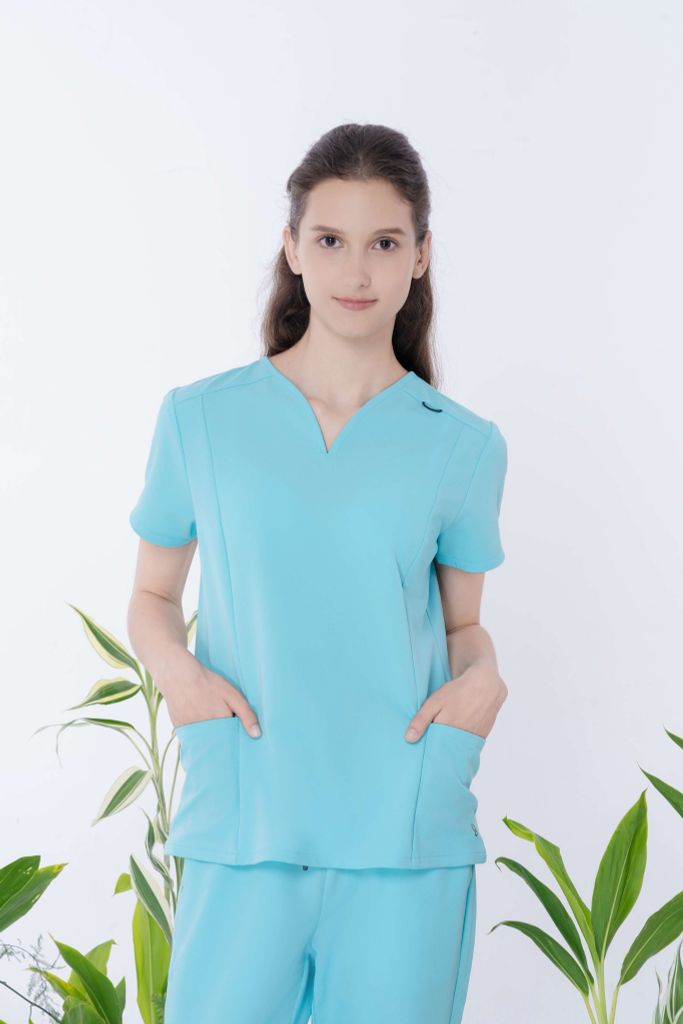 WA09 | ĐỒNG PHỤC WORKWEAR NỮ ÁO LUNA NOTCH TOP & STRAIGHT TECH PANTS