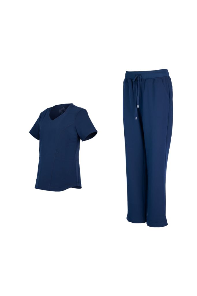 WA02 | ĐỒNG PHỤC WORKWEAR NỮ ZIP POCKET V-NECK & BASIC POCKET UNIFORM PANTS