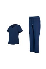 WA02 | ĐỒNG PHỤC WORKWEAR NỮ ZIP POCKET V-NECK & BASIC POCKET UNIFORM PANTS
