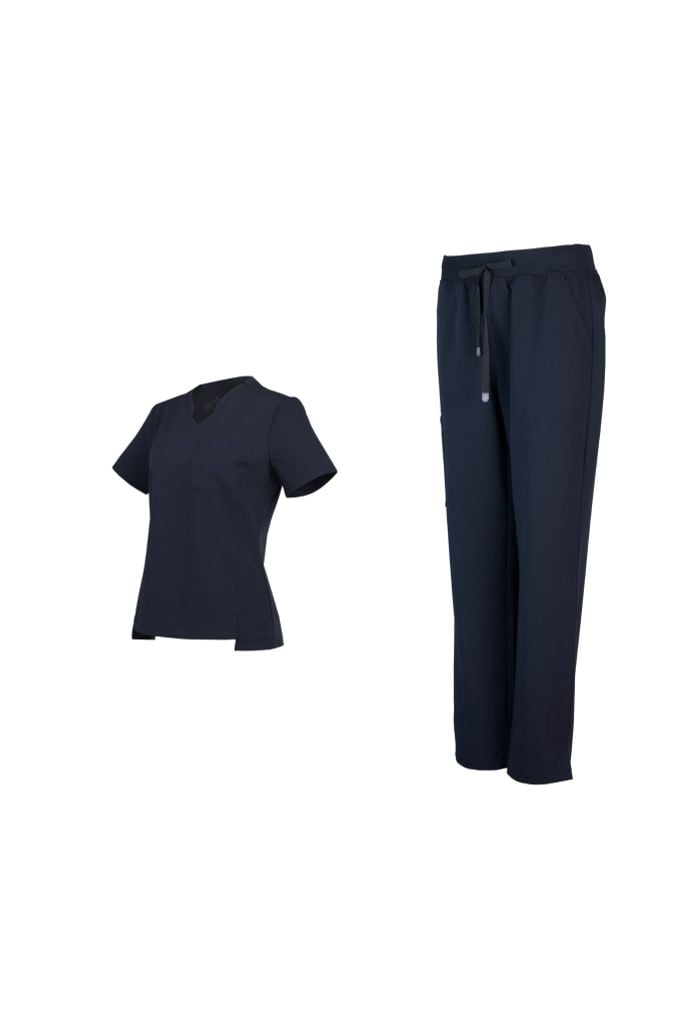 WA03 | ĐỒNG PHỤC WORKWEAR NỮ CHEST POCKET V-NECK TOP & POCKET PANTS