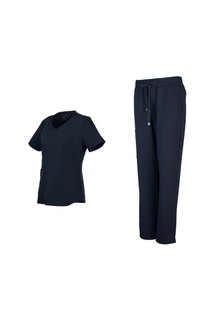 WA02 | ĐỒNG PHỤC WORKWEAR NỮ ZIP POCKET V-NECK & BASIC POCKET UNIFORM PANTS