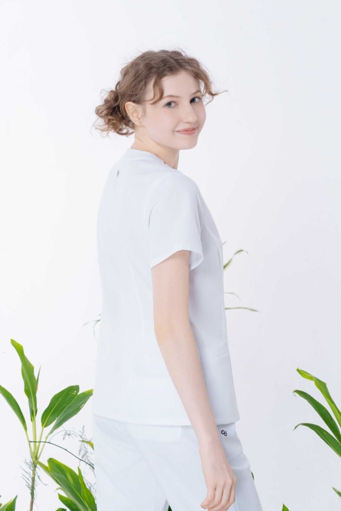 WAT08 & WAP07 | ĐỒNG PHỤC WORKWEAR NỮ GRACE ZIP TOP & SOFT STRAIGHT PANT