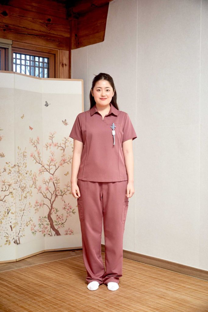 WAT07 & WAP06 | ĐỒNG PHỤC WORKWEAR NỮ MODISH COLLAR UNIFORM TOP - COMFY FLOW UNIFORM PANT