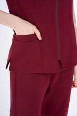 WAT08 & WAP07 | ĐỒNG PHỤC WORKWEAR NỮ GRACE ZIP TOP & SOFT STRAIGHT PANT