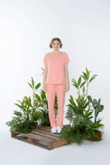 WA09 | ĐỒNG PHỤC WORKWEAR NỮ ÁO LUNA NOTCH TOP & STRAIGHT TECH PANTS