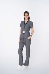 WAT08 & WAP07 | ĐỒNG PHỤC WORKWEAR NỮ GRACE ZIP TOP & SOFT STRAIGHT PANT