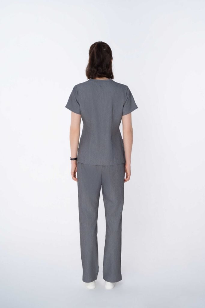WAT08 & WAP07 | ĐỒNG PHỤC WORKWEAR NỮ GRACE ZIP TOP & SOFT STRAIGHT PANT