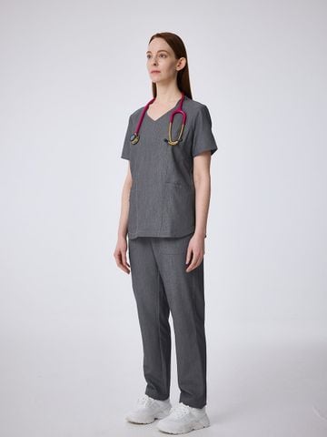 WA02 | ĐỒNG PHỤC WORKWEAR NỮ ZIP POCKET V-NECK & BASIC POCKET UNIFORM PANTS