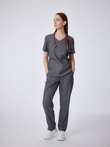 WA02 | ĐỒNG PHỤC WORKWEAR NỮ ZIP POCKET V-NECK & BASIC POCKET UNIFORM PANTS