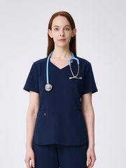 WA02 | ĐỒNG PHỤC WORKWEAR NỮ ZIP POCKET V-NECK & BASIC POCKET UNIFORM PANTS