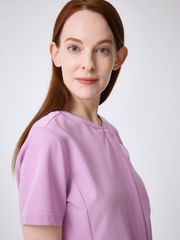 WAT05 - ZIP ROUND-NECK UNIFORM TOP