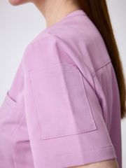 WAT05 - ZIP ROUND-NECK UNIFORM TOP