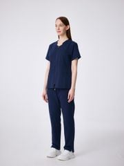 WAT08 & WAP07 | ĐỒNG PHỤC WORKWEAR NỮ GRACE ZIP TOP & SOFT STRAIGHT PANT