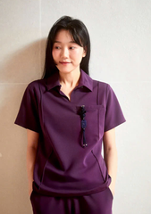 WAT07 - MODISH COLLAR UNIFORM TOP