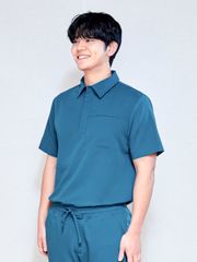MAT06 - PLAIN COLLAR UNIFORM TOP