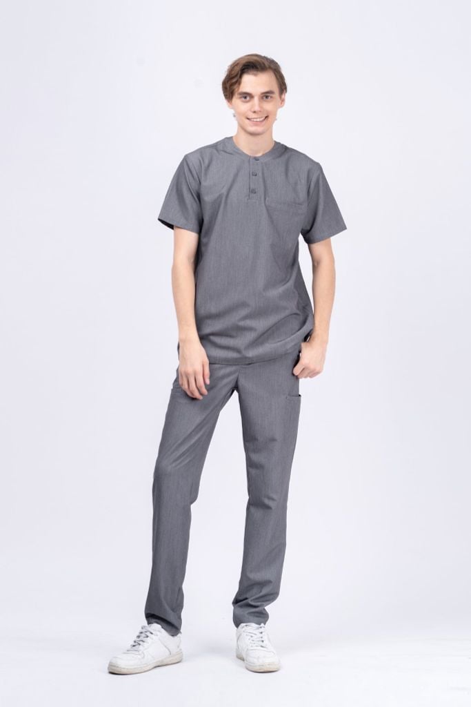 MA03 | ĐỒNG PHỤC WORKWEAR NAM HENLY NECKLINE TOP - CARGO PANTS