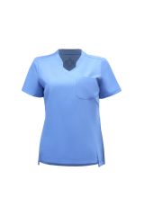 WAT03 - CHEST POCKET V-NECK UNIFORM TOP