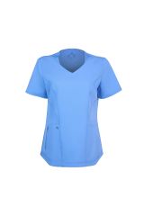 WAT02 - ZIP POCKET V-NECK UNIFORM TOP