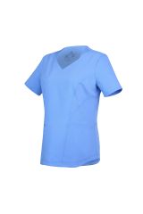 WAT02 - ZIP POCKET V-NECK UNIFORM TOP