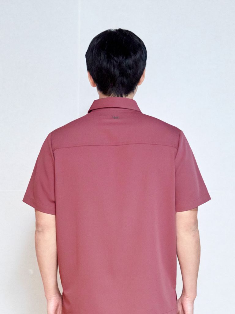 MAT06 - PLAIN COLLAR UNIFORM TOP
