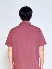MAT06 - PLAIN COLLAR UNIFORM TOP