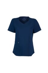 WAT02 - ZIP POCKET V-NECK UNIFORM TOP