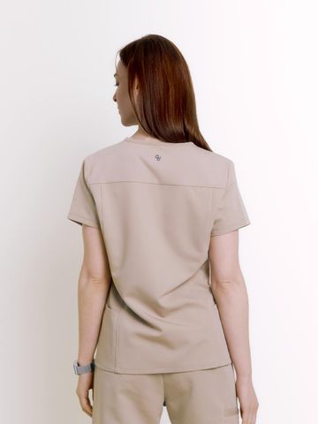 WAT09 - Áo Đồng Phục Nữ Luna Notch Top - Co giãn 4 chiều, Công nghệ kháng khuẩn, Thoải mái