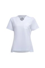 WAT03 - CHEST POCKET V-NECK UNIFORM TOP