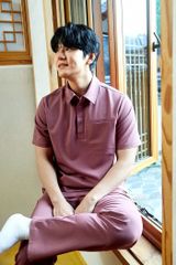 MAT06 - PLAIN COLLAR UNIFORM TOP