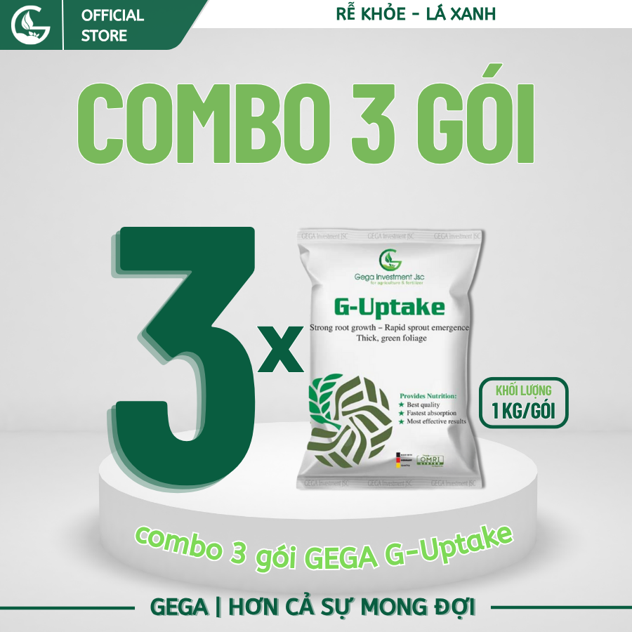 3 Gói G-Uptake 1KG - Ra Rễ Cực Mạnh-Phục Hồi Đất-Chống Suy Cây