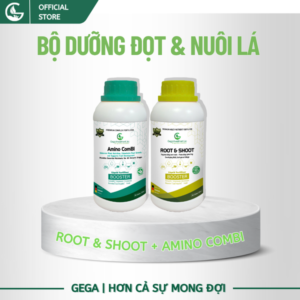 Combo Siêu Kéo Đọt GEGA Giúp Cây Bung Đọt Khỏe, Chuyên Kéo Đọt Khỏe, Dưỡng Lá Xanh Dày, Phục Hồi Nhanh Sau Thu Hoạch