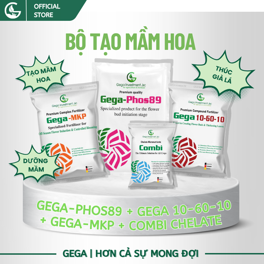 Combo Tạo Mầm Hoa (PHOS89, 10-60-10,MKP, COMBI) – Xử Lý Ra Hoa Nghịch Vụ , Phân Hóa Mầm Hoa Nhanh