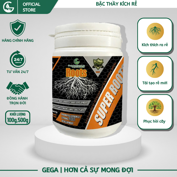 Phân bón SUPER ROOTS - Kích Thích Ra Rễ - Tái Tạo Rễ Mới - Phục Hồi Cây ( 100g )