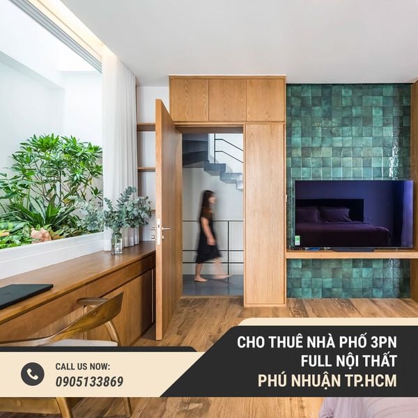  Cho thuê nhà phố 3PN phong cách resort, bồn tắm ngoài trời 