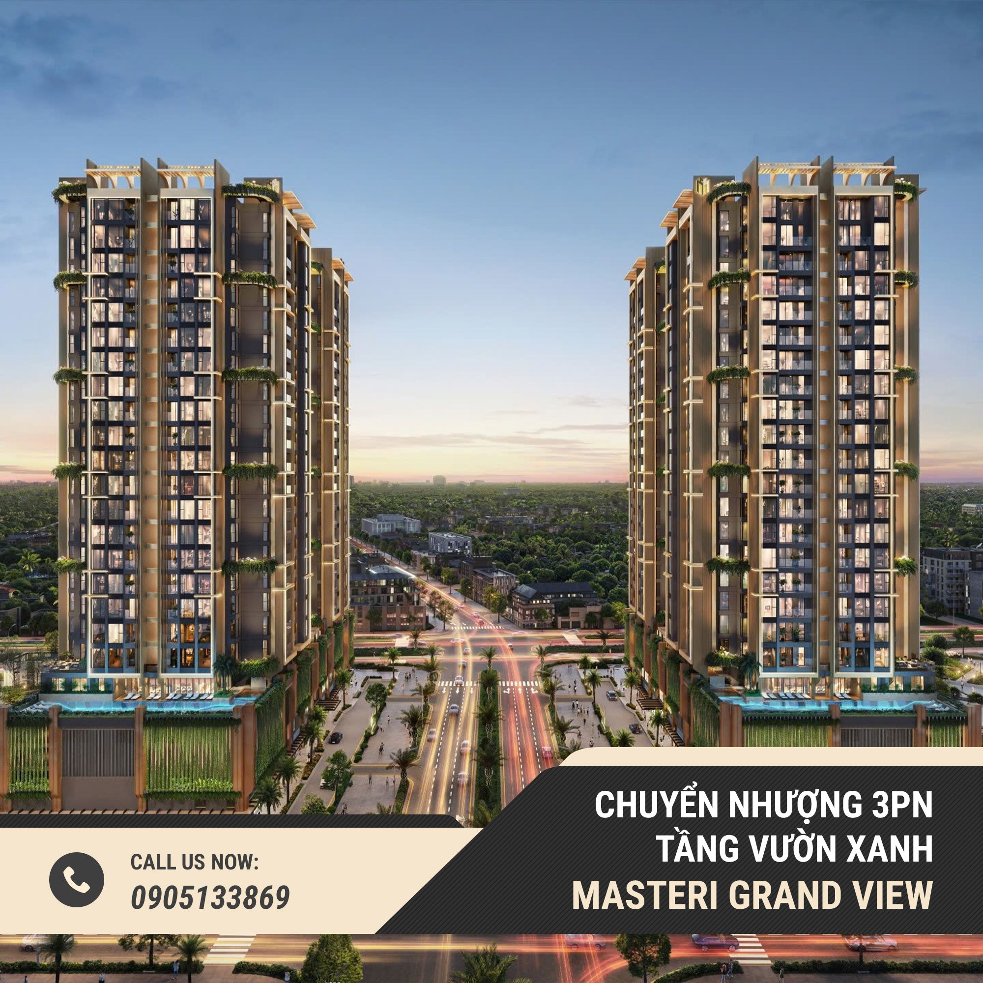  Chuyển Nhượng Căn 3PN Tại Tòa Glow A - Masteri Grand View Q2 