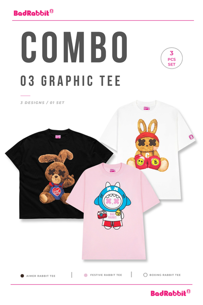 [COMBO 3 ÁO - SIZE M] ÁO THUN AIMER / FESTIVE / BOXING